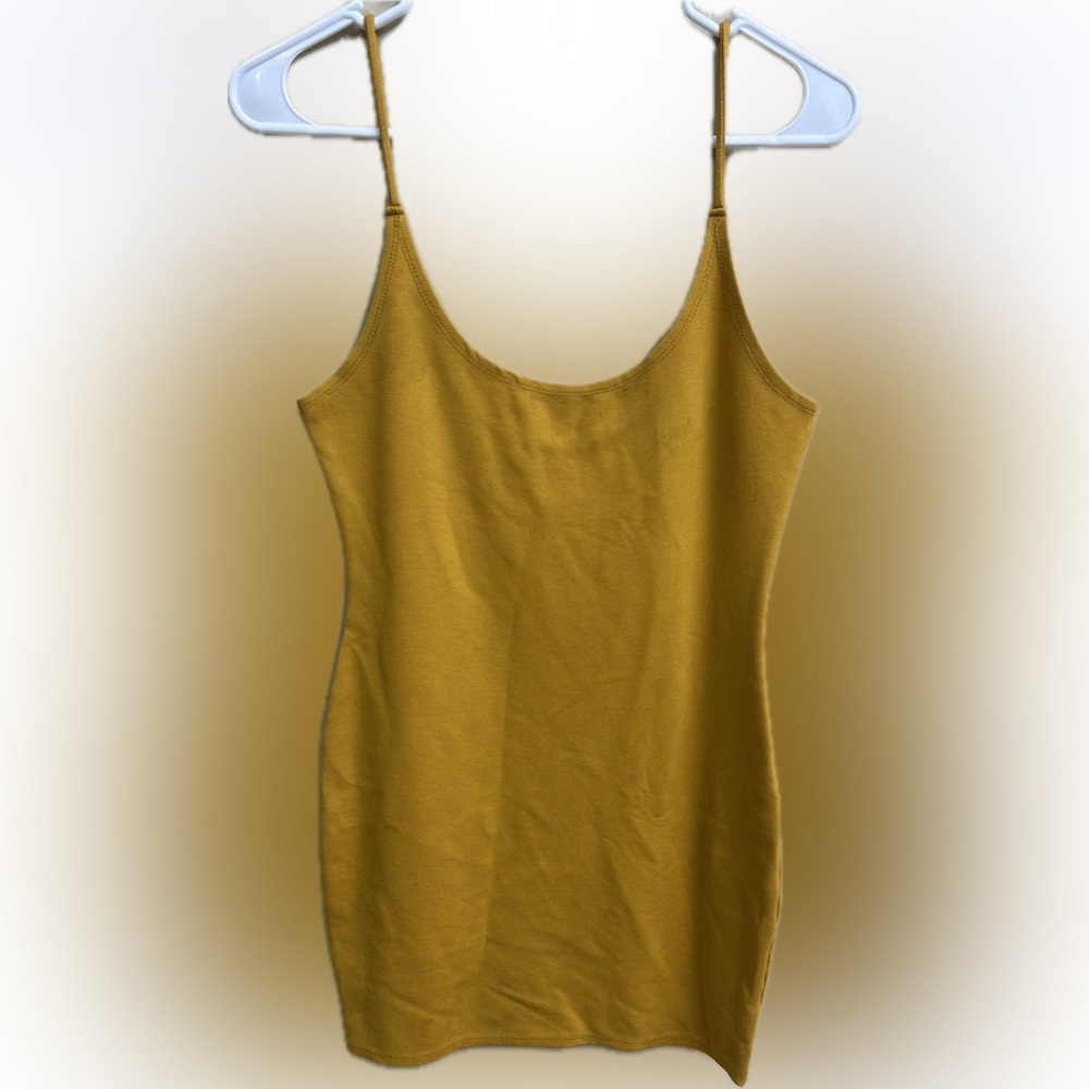 🔥5/$35🔥 Mind Code Mustard Bodycon Dress - Picture 3 of 5